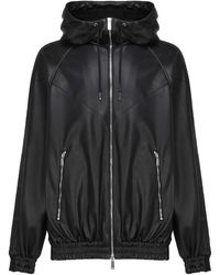 DSquared² - Jassen ,Zwart ,Katoen Hybrid Swag Track Jacket - Lyst