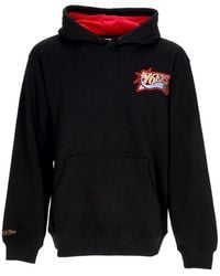 Mitchell & Ness - Premium Fleece Vintage Logo Hoodie Allen Iverson Phi76E - Lyst