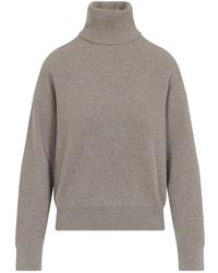 Brunello Cucinelli - Brauner Pullover Aw25 Eleganter Stil - Lyst