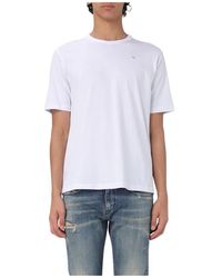 DIESEL - Basic T-Shirt Mit Rundhalsausschnitt Und Kurzen Ärmeln - Lyst