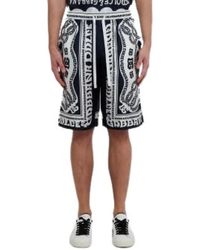 Dolce & Gabbana - Marina bedruckte seiden-bermuda-shorts - Lyst