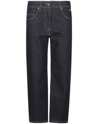 MSGM - Blaue Denim Jeans Gerades Bein - Lyst