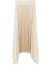 JOSEPH - Witte Casual Midi Rok - Lyst