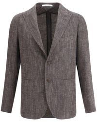 Tagliatore - Jassen ,Katoen Herringbone Patroon Blazer - Lyst