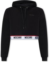 Love Moschino - Hoodie mit Logo - Lyst