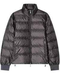ARMANI EXCHANGE - Jassen ,Groen ,Fabric Jacket With Allover Logo - Lyst