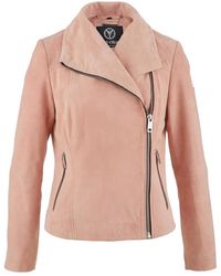 carlo colucci - Weiche Velour-Lederjacke Dal Bella - Lyst