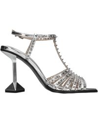 Ash - Schoenen ,Grijs ,Leer Sandalen Met Hoge Hak - Lyst
