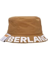 Timberland - Brim bucket hat mit wheat logo - Lyst