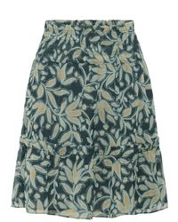 Saint Tropez - Herfst Bloemen Rok Pine Model - Lyst