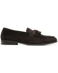 Doucal's - Braune wildleder-loafer mit quastendetail - Lyst