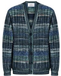 Missoni - Truien & Vesten ,Blauw ,Wol Wolmix Vest Met Zijzakken - Lyst