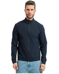 Suns - Jassen ,Blauw ,High-Neck Zip Sweatshirt - Lyst