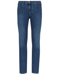 Emporio Armani - Slim-fit tejano denim jeans - Lyst