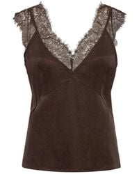 Copenhagen Muse - Tops ,Bruin ,Sleeveless Top - Lyst