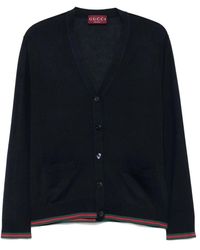 Gucci - Blauer Seide-Kaschmir-Pullover - Lyst