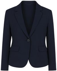2-Biz - Jassen ,Blauw ,Polyester Illie Blazer Met Klepzakken - Lyst
