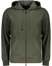 Moorer - Hoodies & Sweatvesten ,Groen ,Wol Zip-Through Hooded Jacket - Lyst