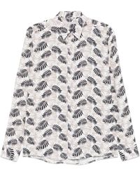 Daniele Alessandrini - Overhemden ,Veelkleurig ,Witte Button-Up Overhemd Cutaway Kraag - Lyst