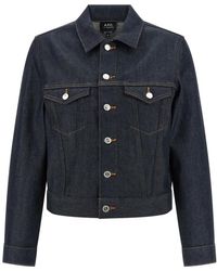A.P.C. - Denim Jackets - Lyst