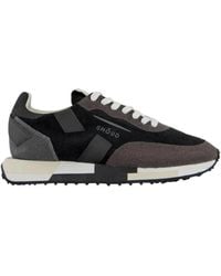 GHŌUD - Schwarze Wildleder Glitter Sneakers - Lyst