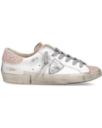 Philippe Model - Schoenen ,Wit ,Katoen Prsx Low-Top Sneakers - Lyst