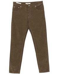 PT Torino - Broeken ,Bruin ,Rechte Broek - Lyst