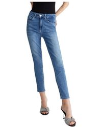 Liu Jo - Hellblaue high-rise skinny jeans - Lyst