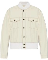 Lanvin - Jassen ,Katoen Cotton Bomber Jacket - Lyst