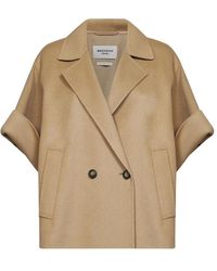 Weekend by Maxmara - Wkdneo Korte Wol Broadcloth Jas - Lyst