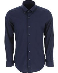 Fay - Overhemden ,Blauw ,Katoen Formal Shirt - Lyst