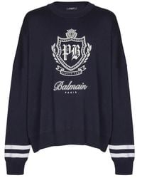 Balmain - Round-Neck Knitwear - Lyst