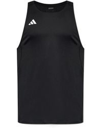 adidas - Fitness ,Zwart ,Polyester Adizero Essentials Running Singlet - Lyst