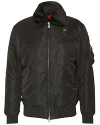 Blauer - Kurze Gepolsterte Bomberjacke Schwarz Herren - Lyst