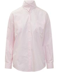 LE SULLY STUDIO - Overhemden ,Roze ,Camicia Over Coreana - Lyst