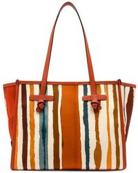 Gianni Chiarini - Canvas- Und Leder-Einkaufstasche - Lyst