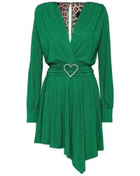 Philipp Plein - Jurk Met Diepe V-Hals - Lyst