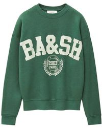 Ba&sh - Hoodies & Sweatvesten ,Groen ,Katoen Fenja Sweater - Lyst