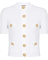 Balmain - Cárdigan de punto abotonado - Lyst
