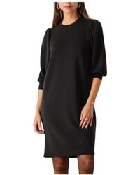 SELECTED - Slftenny 3/4 Korte Sweat Jurk - Lyst