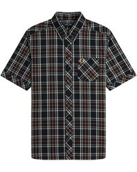 Fred Perry - Tartan Poplin Shirt M2434 102 - Lyst