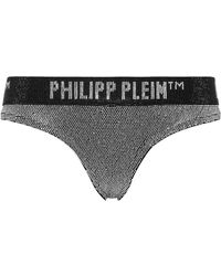 Philipp Plein - Ondergoed ,Wit ,Katoen Thong Stones - Lyst