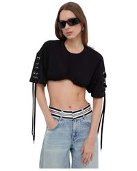 Pinko - Tops ,Zwart ,Katoen Katoenen T-Shirt - Lyst