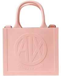 Armani Exchange - Stilvolle taschen in puderfarbe - Lyst