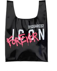 DSquared² - Leather shopping bag - Lyst
