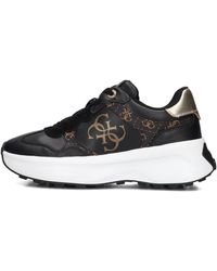 Guess - Schwarze Low-Top Sneakers Luckei - Lyst