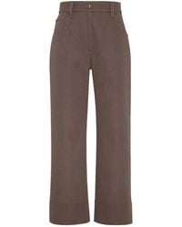 Brunello Cucinelli - Straight Trousers - Lyst