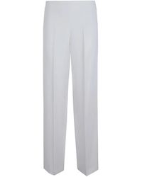 P.A.R.O.S.H. - Sandfarbene cady-hose mit unsichtbarem reißverschluss - Lyst