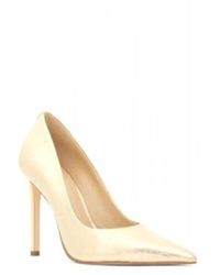 Michael Kors - Elyse Crackled Metallic Leather Pump - Lyst