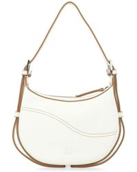 Atp Atelier - Genarbte kalbsleder weiße tasche - Lyst